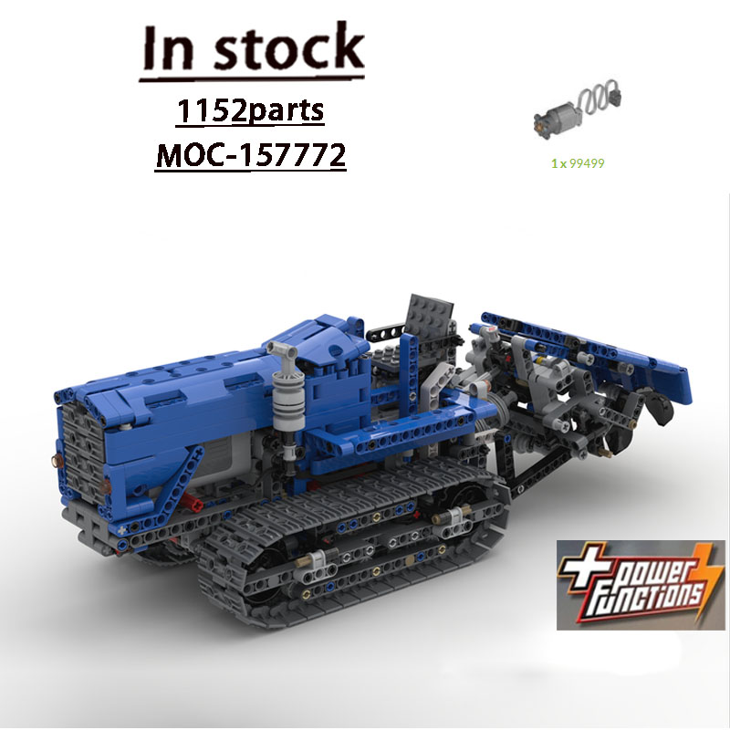 Urban Farming And Urban Agriculture - MOC-157772 Urban Farm Landbouwrupsbandtractor Bouwsteenmodel 1155