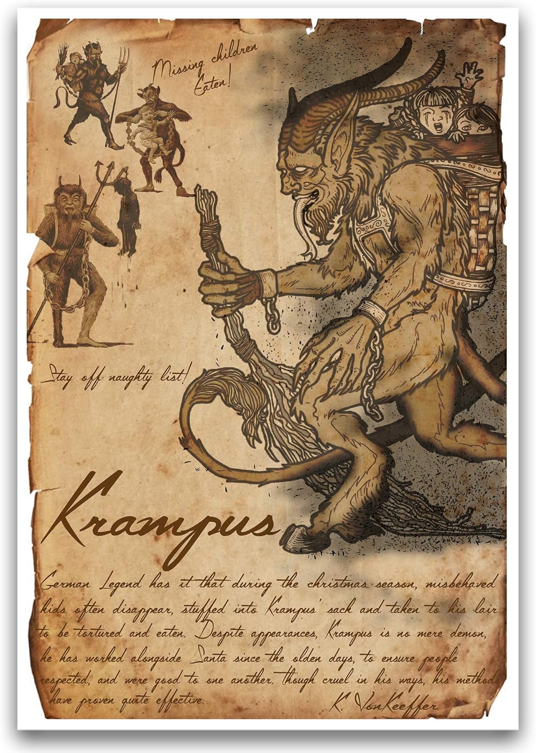Urban Farming Wall - Super duurzaam metalen bord Vintage Krampus